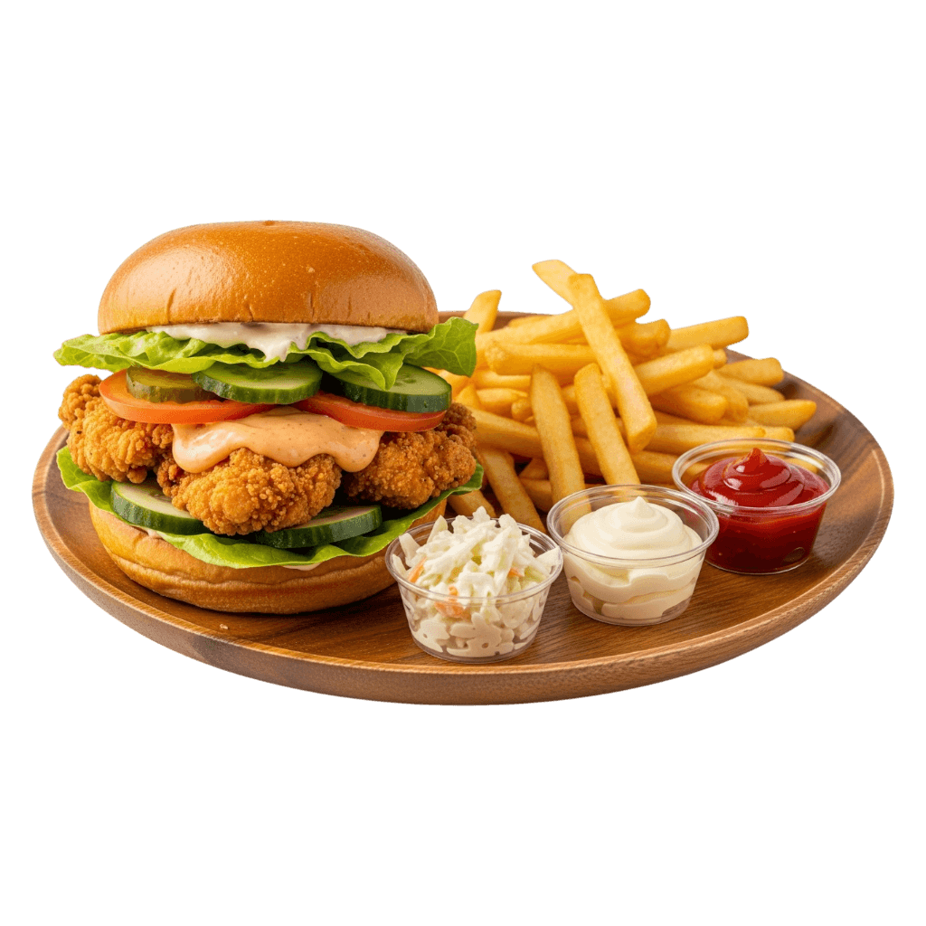 Crispy Burger Menü